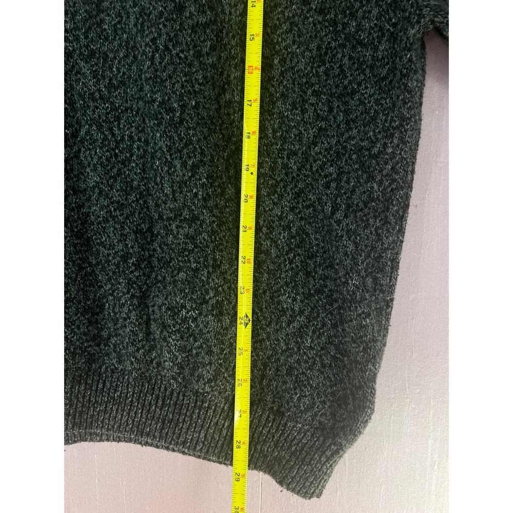 Eddie Bauer Mens XL Charcoal Grey Fair Isle Nordic Cotton Blend Crewneck Sweater - Picture 7 of 9